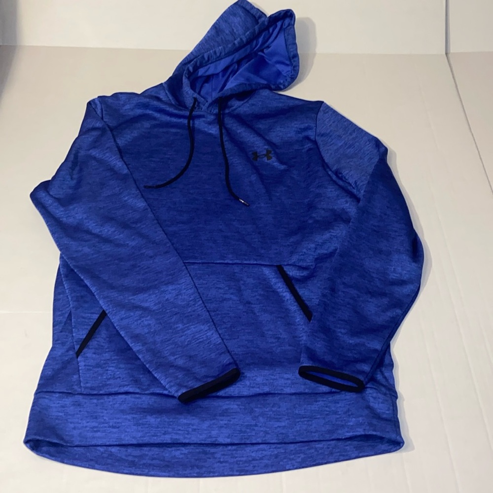 Under Armour Men’s Medium Loose Blue Drawstring Blue Hoodie Sweatshirt